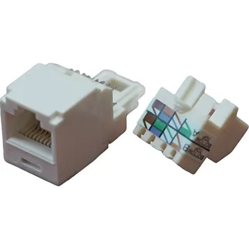 Síťový kabel OEM Keystone Cat6 UTP pro ABB 5014A-A00410B bílá