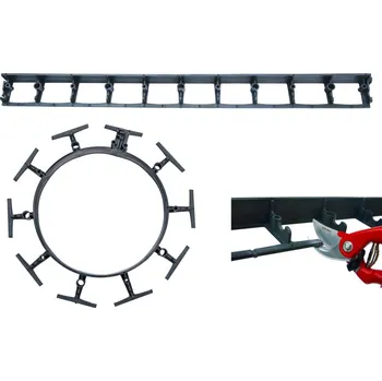 Zahradní obrubník Obrubník neviditelný 1 m - 4,5 cm černý
