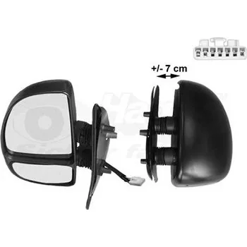 Auto zrcátko Vnější zpětné zrcátko VAN WEZEL 1747807