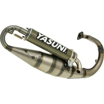 Výfuk pro motocykl Výfuk Yasuni Scooter R Peugeot vert. kevlar YA1002CK