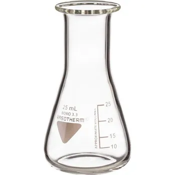 Vonný olej Baňka kuželová dle Erlenmeyera úzkohrdlá, Objem [ml]: 25