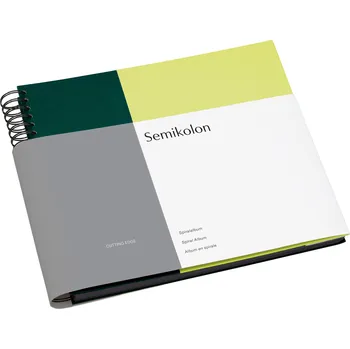 Fotoalbum Semikolon, Fotoalbum Spiral Cutting Edge tmavě zelené-kiwi - Formadore
