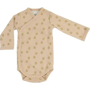 Kojenecký body LODGER body ROMPER PRINT RIB LONG SLEEVES Linen vel. 68