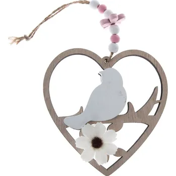 Dřevěná závěsná srdce v sadě 2 ks - Dakls ID_1461750