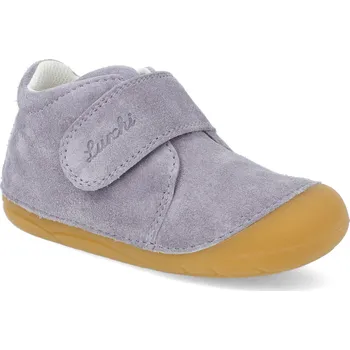 Dívčí obuv Barefoot dětské kotníkové boty Lurchi - Fidy Lilac fialové Velikost: 20