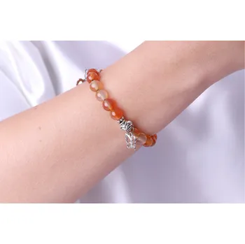 Náramek Náramek PRECIOUS - chalcedon Symbol: Motýl - 4x