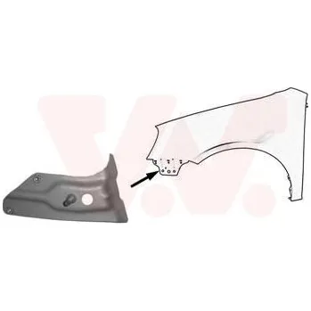 Blatník karosérie Blatník VAN WEZEL 5894671