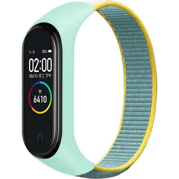 Příslušenství k fitness náramku Náhradní náramek Mi band 3/4/5/6/7 SportNylon Barva: Tyrkysovo-Žlutá, Pro Přístroj: Xiaomi Mi band 3/4/5/6/7 MIBANDCZX01322