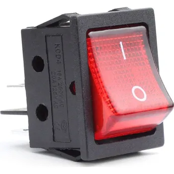 spínač Obdélníkový vypínač BU02 12 V/230 V