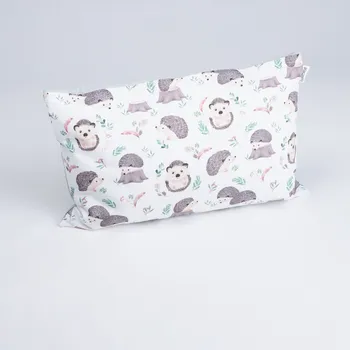 Povlak na dekorativní polštářek Tulimese Náhradní povlak ježek v lese šedozelená VELIKOST NÁHRADNÉHO POVLAKU: POVLAK 60X40 CM