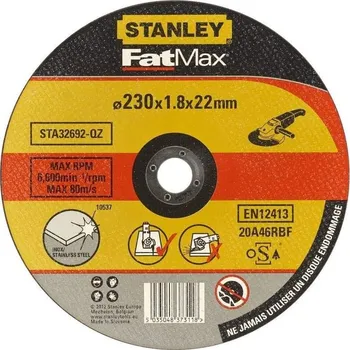 Řezný kotouč Stanley STA32692 řezný kotouč na nerez 230 x 22,2 x 1,8 mm
