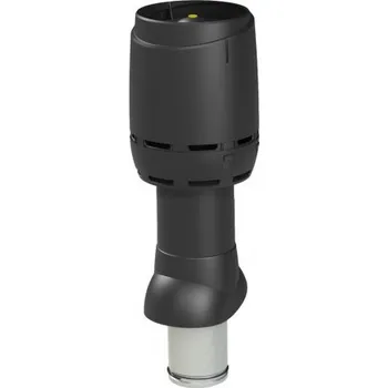 Větrací mřížka Vilpe Vilpe 125P/IS/500 FLOW Odvětrávací potrubí černá