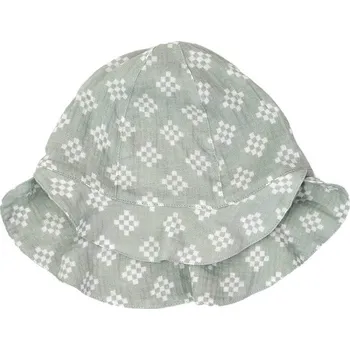 Čepice LODGER klobouček HATTER TRIBE MUSLIN Silt Green 3-6m