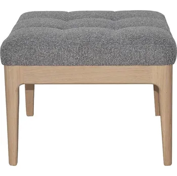 Taburet Čalouněná podnožka DT71 Barva nohou: Dub Moka, Sametové čalounění: Charcoal, Přírodní látka: Darkbrown