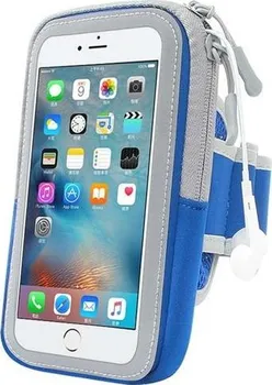 Pouzdro na mobilní telefon Forever Zipper 6,0" modré