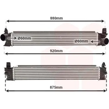 Chladič motoru Chladič turba VAN WEZEL 17014713