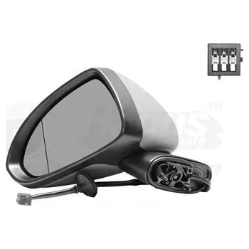 Auto zrcátko Vnější zpětné zrcátko VAN WEZEL 3750805