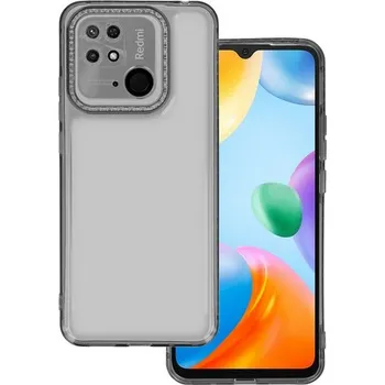 Pouzdro na mobilní telefon Kryt Xiaomi Redmi 10C Crystal Diamond průhledný tmavý (obal neboli pouzdro na Xiaomi Redmi 10C)