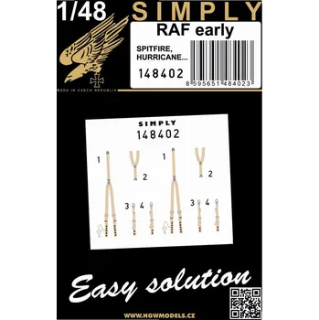 Plastikový model HGW 1/48 Seatbelts RAF early (SIMPLY)