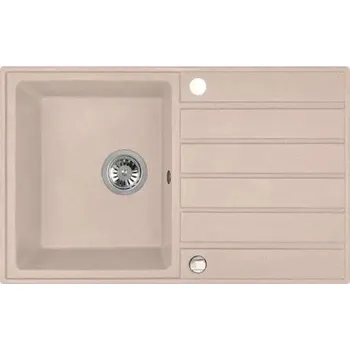 Nerezový dřez Laveo FRONTIS 790BE 1,5 dřez, 790x490x190, granit béžový