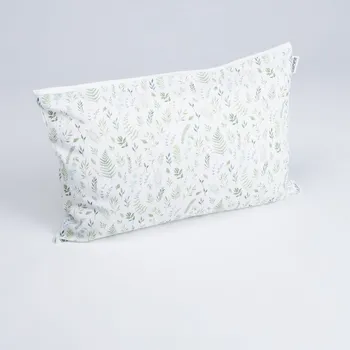 Povlak na dekorativní polštářek Tulimese Náhradní povlak svěží kapradiny bílá VELIKOST NÁHRADNÉHO POVLAKU: POVLAK 60X40 CM
