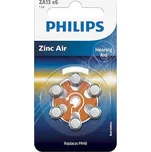 Baterie do naslouchadel PHILIPS ZA13B6A 6ks