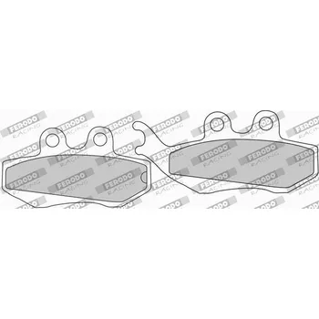 Brzdová destička Brzdové destičky FERODO