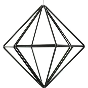 Ginger Ray Dekorace závěsná kovová Geometric černá 15 cm 1 ks