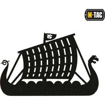 Nášivka Nášivka M-Tac Drakkar Laser Cut - černá