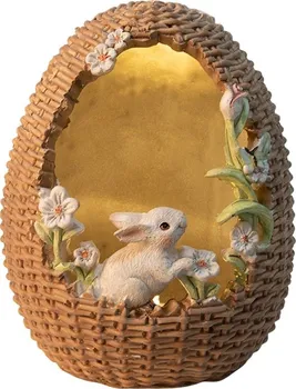 Velikonoční dekorace Clayre & Eef 6PR3859 LED velikonoční králík ve vajíčku
