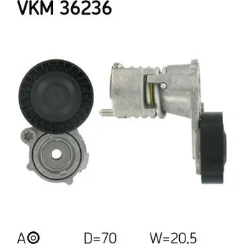 Napínák, žebrovaný klínový řemen SKF VKM 36236