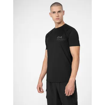 Pánské tričko 4F 4FSS23TFTSM163 DEEP BLACK Pánské tričko US XL