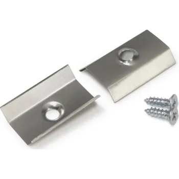 LED lišta Montážní úchyt U6 kulatý otvor, nerez ocel, pár