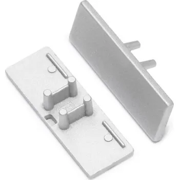 LED lišta Koncovka WIRELI BACK10 stříbrná, pár