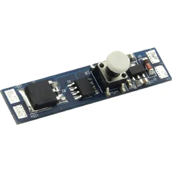 Ovladač světel Vypínač a stmívač do LED profilu mechanický tlačítkový typ D 10x45 mm