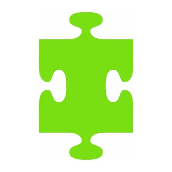 Samolepící dekorace SAMOLEPKA Puzzle 002 dílek (04 - zelená kawasaki) NA AUTO, NÁLEPKA, FÓLIE, POLEP, TUNING, VLASTNÍ TEXT, TISK, AUTOSAMOLEPKY.cz, POLEPY, OBRÁZEK, LOGO, SAMOLEPKY