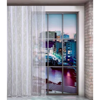 Záclona Záclona sablé, Deštík metráž, bílá