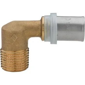 Koleno lisovací s vnějším závitem, 16x1/2"