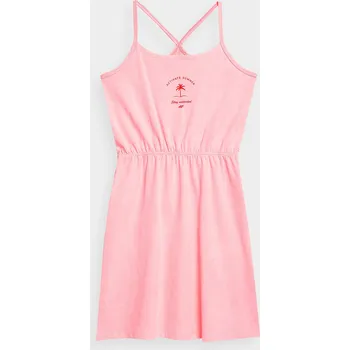 Dívčí šaty 4F 4FJSS23TDREF026 LIGHT PINK Dívčí šaty EU 164