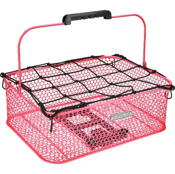Košík na láhev Zadní koš ELECTRA Honeycomb MIK nízký, se síťkou - White Varianta: Hot Pink
