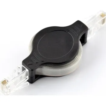 Síťový kabel 1m vinutý ethernetový patchcord