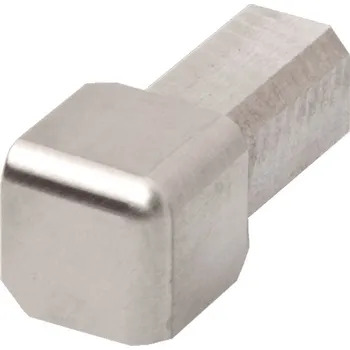 Stavební profil Roh k hranaté liště, nerez, 8 mm