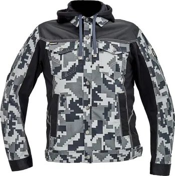 pracovní blůza Červa | CERVA NEURUM CAMOUFLAGE bunda s kapucí - 46 / Černá