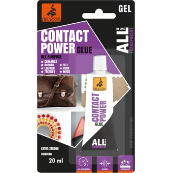 Průmyslové lepidlo DRAGON All in one CONTACT POWER univerzální kontaktní gelové lepidlo 20 ml