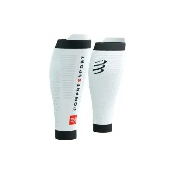 Běžecké oblečení COMPRESSPORT R2 3.0 white/black T4 návleky + DÁREK DLE VÝBĚRU!