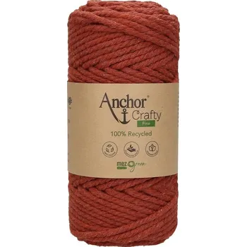 Příze Anchor Crafty fine 116 Cihlová (Příze na macrame Anchor Crafty fine 116 Brick)