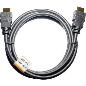 Audio kabel Maxtrack HDMI kabel Zástrčka HDMI-A, Zástrčka HDMI-A 5.00 m černá C 215-5 L 4K UHD HDMI kabel
