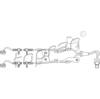 ABS Snímač, počet otáček kol, , 1151023, 2S612B372BD, D3514371YA, TOPRAN, 303 959