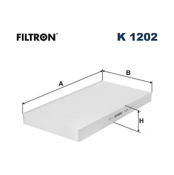 Klimatizace automobilu Filtr, vzduch v interiéru FILTRON K 1202