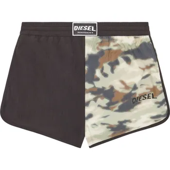 Pánské plavky Pánské koupací kraťasy A09681 0SHAL E4944 khaki/černá - Diesel khaki-černá XL